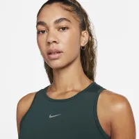 Nike Pro Dri-FIT жіноча Cropped Tank Top колір зелений
