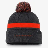 San Francisco Giants Hometown Peak мужские Nike MLB Cuffed Pom Beanie цвет черный