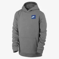 Nike Club Fleece Big детские Pullover Толстовка с капюшоном цвет серый