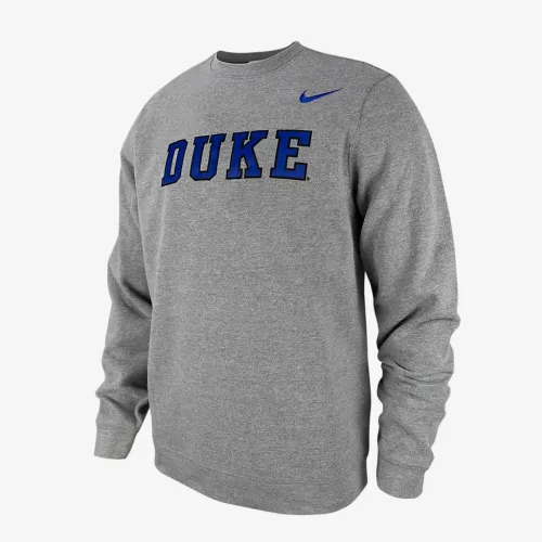 Duke Club Fleece чоловічі Nike College Crew-Neck світшот колір сірий