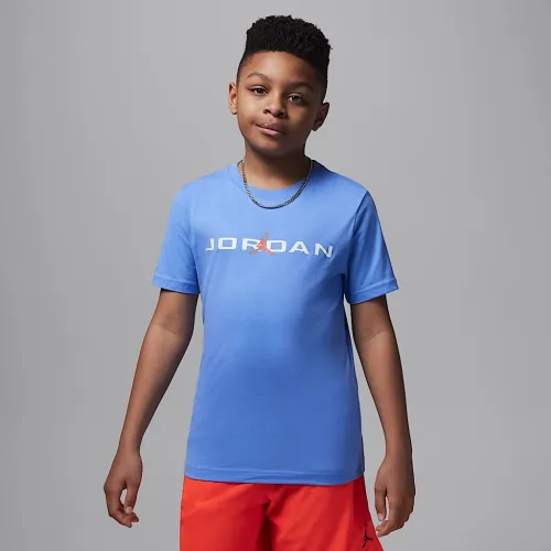 Nike Jordan Big детские Air Stretch футболка синий