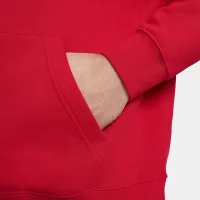 Nike Sportswear Club Fleece мужские Graphic Pullover Толстовка с капюшоном цвет красный