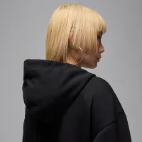 Nike Jordan Sport Crossover жіноча Dri-FIT Fleece Толстовка з капюшоном колір чорний