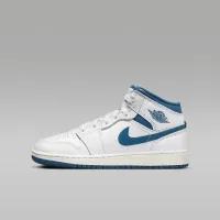 Nike Air Jordan 1 Mid SE Big дитячі Кросівки колір білий