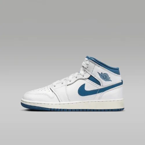 Nike Air Jordan 1 Mid SE Big дитячі Кросівки колір білий