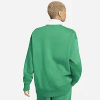 Nike Sportswear Phoenix Fleece женская оверсайз Crew-Neck свитшот цвет зеленый