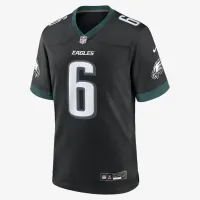 DeVonta Smith Philadelphia Eagles мужские Nike NFL Game Jersey цвет черный