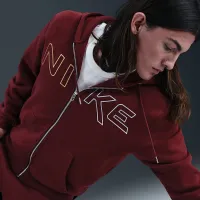 Nike Sportswear Club чоловічі Full-Zip Fleece Толстовка з капюшоном колір червоний