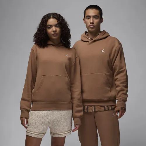Nike Jordan Brooklyn Fleece чоловічі Pullover Толстовка з капюшоном колір коричневий