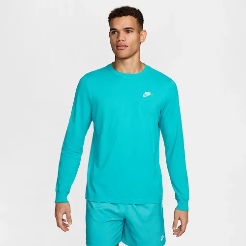 Nike Sportswear Club чоловічі Long-Sleeve футболка колір зелений