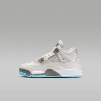 Nike Jordan 4 Retro Little детские Кроссовки цвет серый