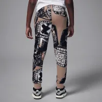 Nike Jordan MVP Big дитячі Fleece Printed Pants колір коричневий