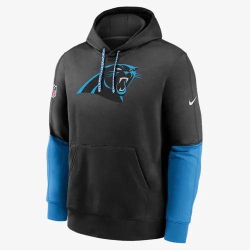 Carolina Panthers Sideline Team Issue Club мужские Nike NFL Pullover Толстовка с капюшоном цвет черный