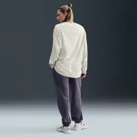 Nike Sportswear Essential женская оверсайз Long-Sleeve футболка цвет серый