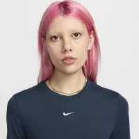 Nike Sportswear Essential жіноча Slim Cropped футболка блакитний
