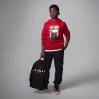 Nike Air Jordan Big детские (для мальчиков) Pullover Толстовка с капюшоном цвет красный