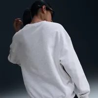 Nike Sportswear Club Fleece женская Loose Crew-Neck свитшот цвет коричневый