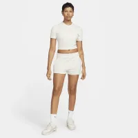 Nike Sportswear Essential жіноча Slim Cropped футболка колір коричневий