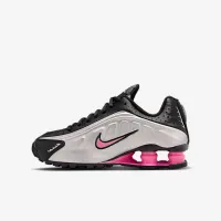 Nike Shox R4 Big детские Кроссовки цвет черный
