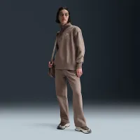Nike Sportswear Phoenix Fleece жіноча оверсайз 1/4-Zip світшот колір коричневий