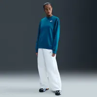 Nike Sportswear Club Fleece женская Loose Crew-Neck свитшот синий