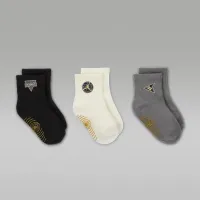 Nike Jordan Baby/Toddler See Me Shine Gripper носки (3 пары) цвет черный