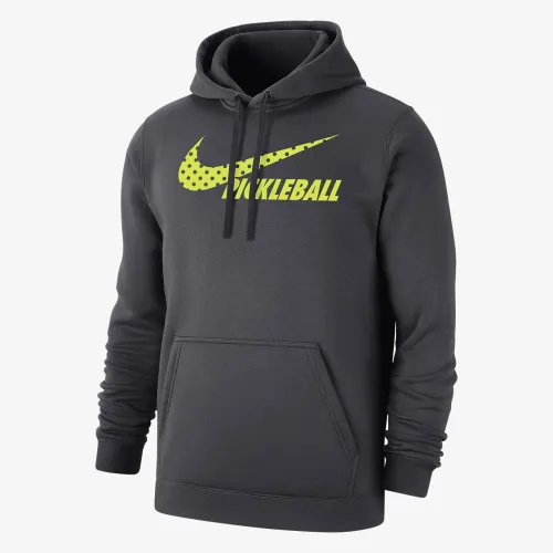 Nike Club Fleece чоловічі Pickleball Pullover Толстовка з капюшоном колір сірий