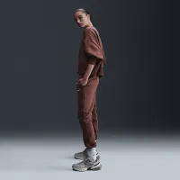 Nike Sportswear Phoenix Fleece жіноча Mid-Rise Sweatpants колір коричневий