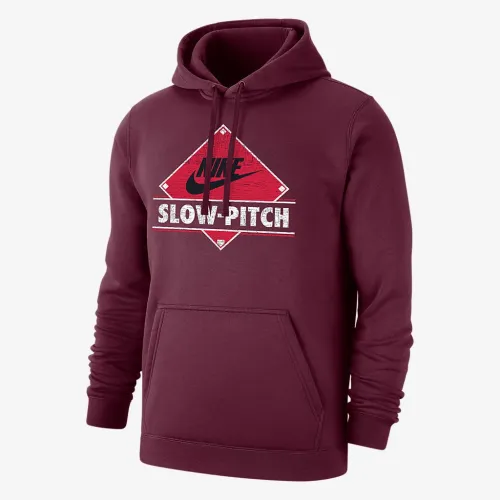Nike Sportswear Club Fleece чоловічі Baseball Толстовка з капюшоном колір червоний