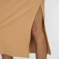 Nike Sportswear Chill Rib женская Slim Midi юбка цвет коричневый