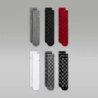 Nike Jordan Monogram Essentials Big детские Crew носки (6 пары) цвет черный