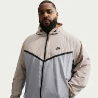 Nike Tech мужские Dri-FIT Woven Full-Zip Windrunner Куртка цвет серый