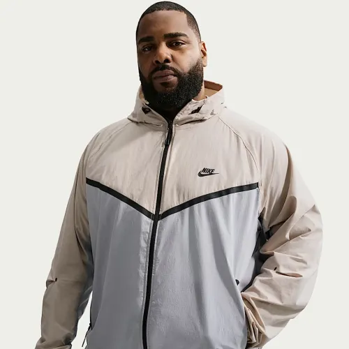 Nike Tech мужские Dri-FIT Woven Full-Zip Windrunner Куртка цвет серый