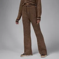 Nike Air Jordan жіноча Knit Pants колір коричневий