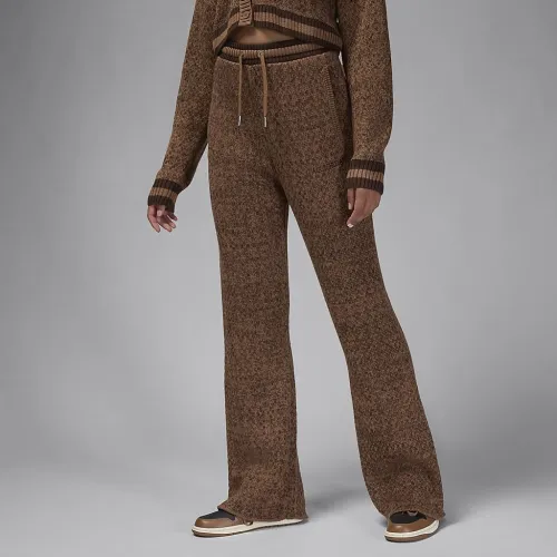 Nike Air Jordan жіноча Knit Pants колір коричневий