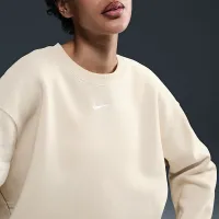 Nike Sportswear Phoenix Fleece женская оверсайз Crew-Neck свитшот цвет коричневый