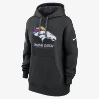 Denver Broncos Crucial Catch Club жіноча Nike NFL Pullover Толстовка з капюшоном колір чорний