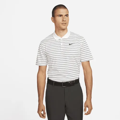 Nike Dri-FIT Victory мужские Striped для гольфа Polo цвет белый