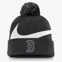 Boston колір червоний Sox Peak чоловічі Nike MLB Cuffed Pom Beanie колір чорний