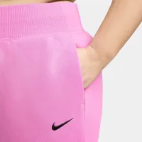 Nike Sportswear Phoenix Fleece женская С высокой Талией Joggers (большие размеры) цвет красный