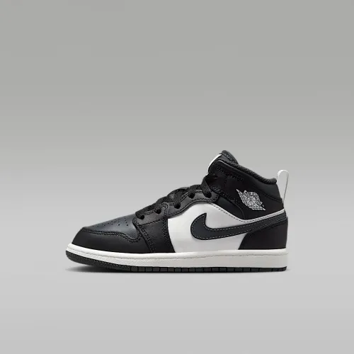 Nike Jordan 1 Mid Little дитячі Кросівки колір чорний