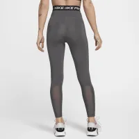 Nike Pro женская С высокой Талией 7/8 Mesh-Paneled лосины цвет серый