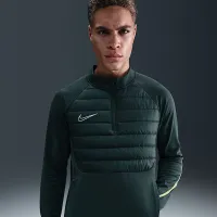 Nike Academy Winter Warrior чоловічі Therma-FIT 1/2-Zip Soccer Top колір зелений