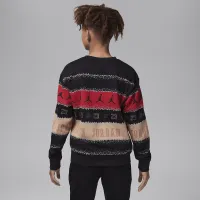 Nike Jordan MJ Holiday Fleece Crew Big Kids Top цвет черный
