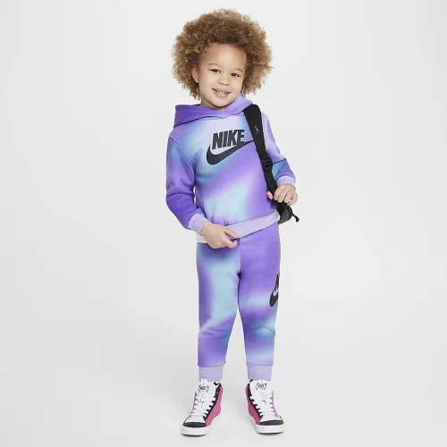 Nike Solarized Toddler Pullover Толстовка с капюшоном and Pants набор цвет фиолетовый
