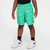 Nike Dri-FIT Little детские Rhythm Printed 2-Piece шорты набор цвет зеленый