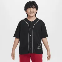 Nike Athletics Big дитячі (для хлопчиків) Dri-FIT Baseball Jersey колір чорний