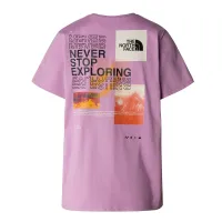Футболка The North Face Foundation Mountain 0A882VPO21 - фиолетовая