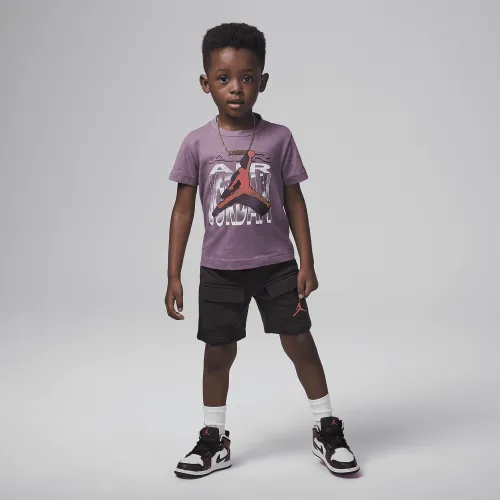 Nike Jordan Air 3-D Toddler 2-Piece шорти комплект колір чорний