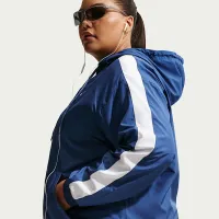 Nike Sportswear Classic Wovens жіноча Loose UV Hooded Куртка (великі розміри) блакитний